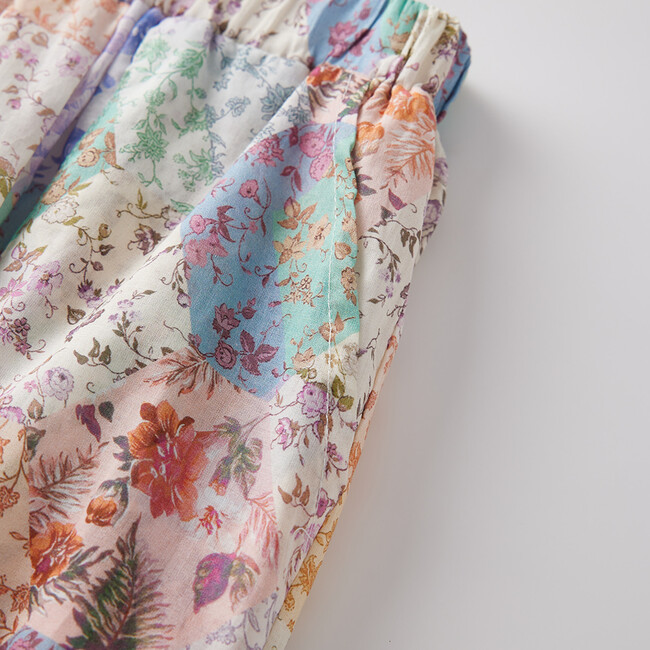 Thalia Floral Print Cuffed Pants, Multicolors - Pants - 5