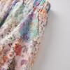 Thalia Floral Print Cuffed Pants, Multicolors - Pants - 5