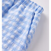 Gingham Scalloped Hem Shorts, Blue - Shorts - 5