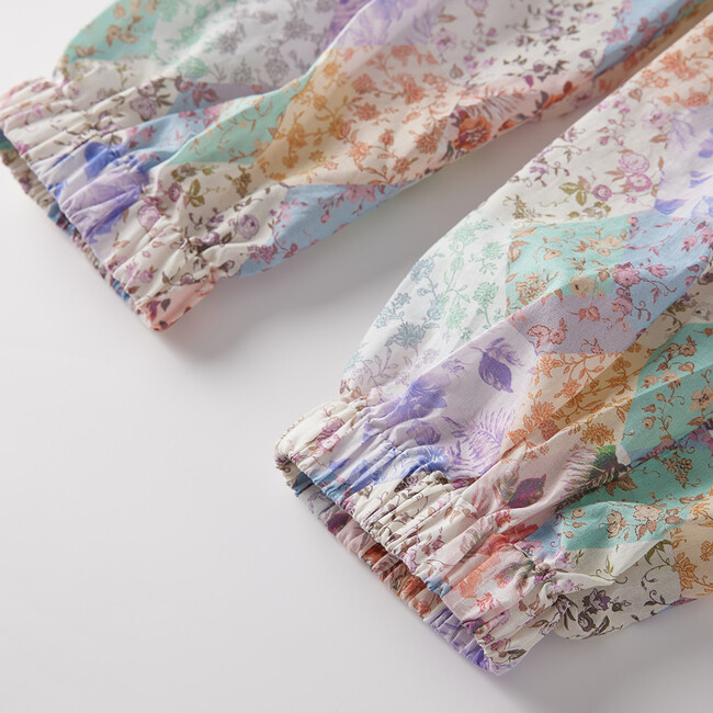 Thalia Floral Print Cuffed Pants, Multicolors - Pants - 6