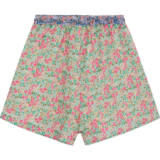 Ditsy Floral Print Drawstring Shorts, Multicolors - Shorts - 3