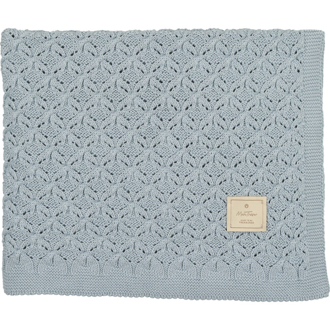 Extra Luxe Knit Blanket, Celestial Blue