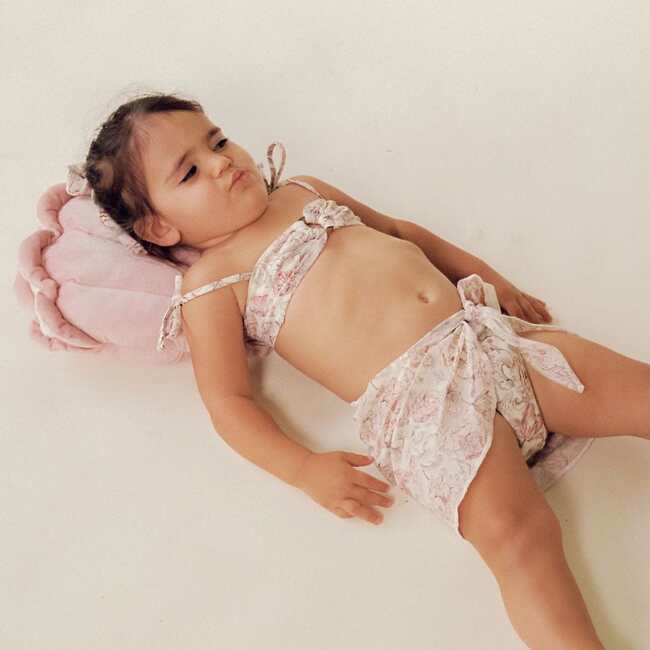 Mini Tori Bandeau X Lulu Floral Print Bikini Set, Venecia - Two Pieces - 2