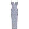 Women's Petal Floral Print Strapped Long Slip Dress, Cupid - Dresses - 1 - thumbnail