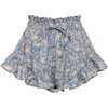 Women's Boho Floral Print Loose Fit Lettuce Edge Short, Cupid - Shorts - 1 - thumbnail