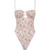Women's Petal Floral Print Underwire One-Piece Swimsuit, Venecia - One Pieces - 1 - thumbnail