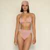 Women's Sparkle Tamarindo Binded Bikini Bottom, Prima Pink - Two Pieces - 2