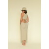 Women's Striped Bucket Hat, Neutral - Hats - 3