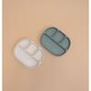 Silicone Rounded Rectangle 4-Section Grip Plate, Cactus Green - Food Storage - 2