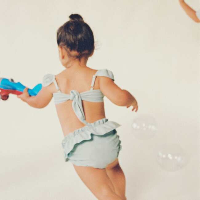Mini Cabana Bikini Set, Powder Blue - Two Pieces - 3