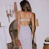 Women's Petal Floral Print Strapped Long Slip Dress, Cupid - Dresses - 5
