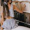 Women's Boho Floral Print Loose Fit Lettuce Edge Short, Cupid - Shorts - 5