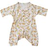 Banana  Kimono Onesie, Yellow - Onesies - 1 - thumbnail