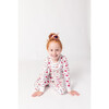 Bows Long Sleeve Pajamas, Pink - Pajamas - 2