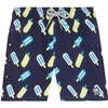 Lollies Swim Trunk, Blue & Lime - Swim Trunks - 1 - thumbnail