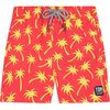 Palm Swim Trunk, Coral & Lime - Swim Trunks - 1 - thumbnail