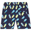 Lollies Swim Trunk, Blue & Lime - Swim Trunks - 2