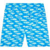 Men's Fish Swim Trunk, Striped Blue - Swim Trunks - 2