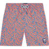 Coral Swim Trunk, Blue & Orange - Swim Trunks - 1 - thumbnail