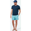 Men's Short Sleeve Rash Vest, Deep Blue - Rash Guards - 3