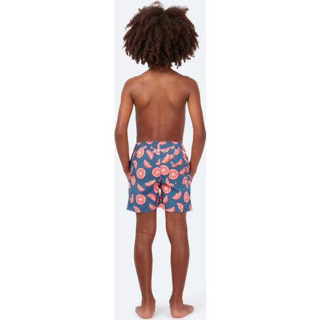 Citrus Swim Trunk, Blue & Rouge - Swim Trunks - 3