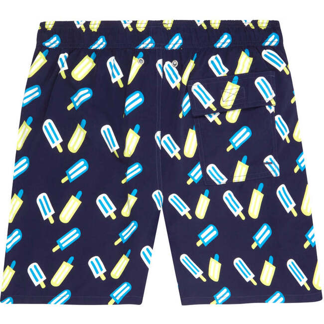 Men's Lollies Swim Trunk, Blue & Lime - Swim Trunks - 2