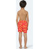 Palm Swim Trunk, Coral & Lime - Swim Trunks - 4
