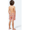 Fish Swim Trunk, Striped Orange - Swim Trunks - 4