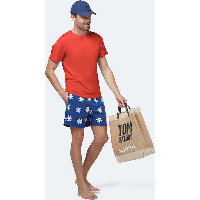 Men's Short Sleeve T-Shirt, Orange - T-Shirts - 3