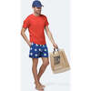Men's Short Sleeve T-Shirt, Orange - T-Shirts - 3