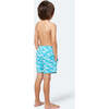 Fish Swim Trunk, Striped Blue - Swim Trunks - 4