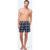 Men's Lollies Swim Trunk, Blue & Lime - Swim Trunks - 4