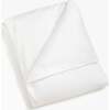 Monogrammed Solid Baby Duvet, White - Duvet Sets - 1 - thumbnail