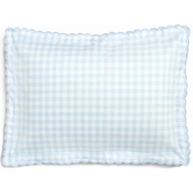 Picnic Gingham Toddler Pillow, Blue