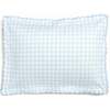 Picnic Gingham Toddler Pillow, Blue - Pillows - 1 - thumbnail