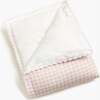 Monogrammed Picnic Gingham Baby Duvet, Pink - Duvet Sets - 1 - thumbnail