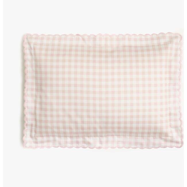 Picnic Gingham Toddler Pillow, Pink