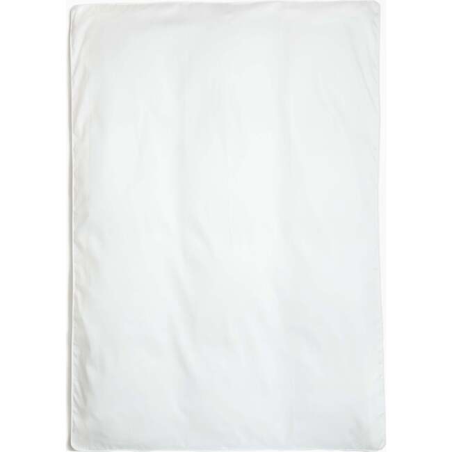 Monogrammed Solid Baby Duvet, White - Duvet Sets - 2