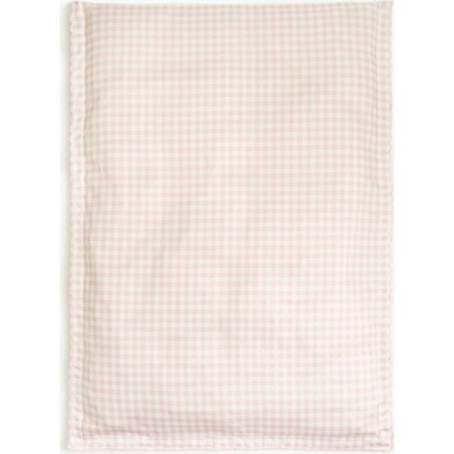 Monogrammed Picnic Gingham Baby Duvet, Pink