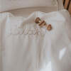 Monogrammed Solid Baby Duvet, White - Duvet Sets - 4