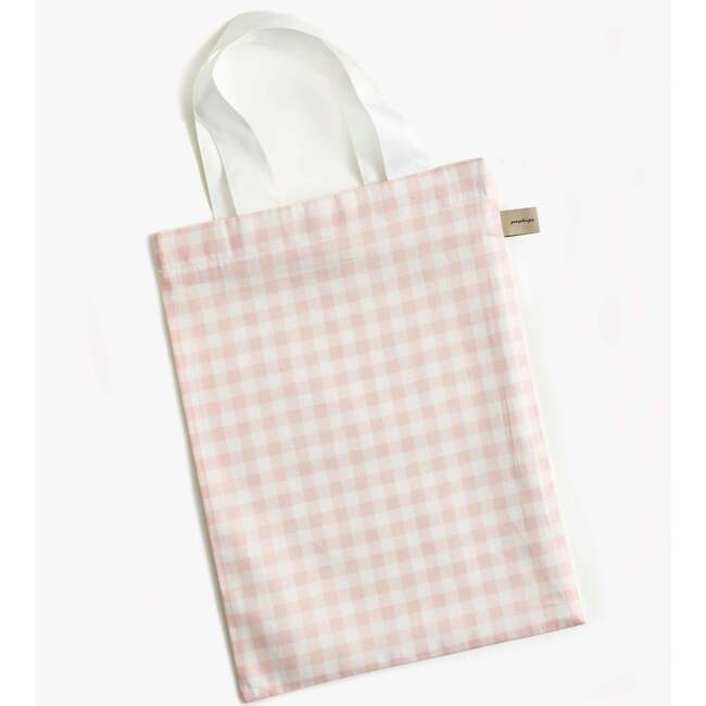 Monogrammed Picnic Gingham Baby Duvet, Pink - Duvet Sets - 3
