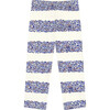 Blue Striped Microfloral Legging - Leggings - 1 - thumbnail