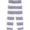 Blue Striped Microfloral Legging - Leggings - 2
