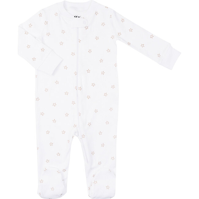 Tiny Stars Zipper Footie, Desert - Footie Pajamas - 1