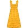 Women's Eva Ruffle Embroidered Sundress, Marigold - Dresses - 1 - thumbnail