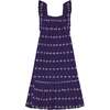 Women's Eva Ruffle Embroidered Sundress, Navy - Dresses - 1 - thumbnail