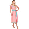 Women's Maxi Sandrine Embroidered Dress, Pink Sorbet - Dresses - 2