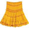 Women's Maribel Embroidered Crop Tank & Skirt Set, Marigold - Two Pieces - 3