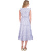 Women's Giselle Ruffle V-Neck Ikat Maxi Dress, Blue - Dresses - 3