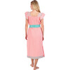 Women's Maxi Sandrine Embroidered Dress, Pink Sorbet - Dresses - 4